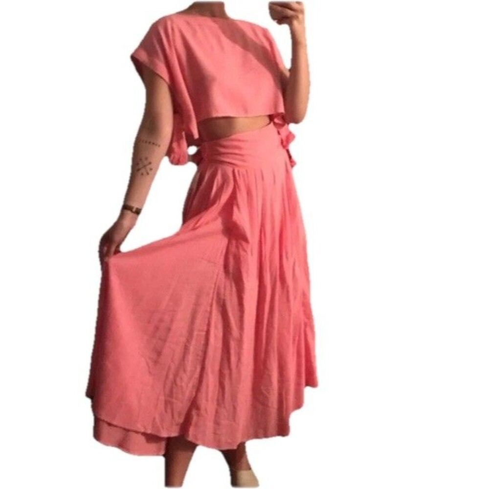 Free People Sundown two piece skirt & matching top set Women's Size Small - Picture 3 of 9